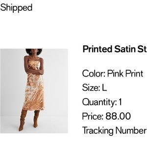 Express Satin Strapless Midi Slip Dress